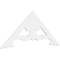 Ekena Millwork Pitch Cornelia Architectural Grade PVC Gable Pediment, 60"W x 25"H x 1"P (10/12) GPP060X025X100CRN - alternate 1